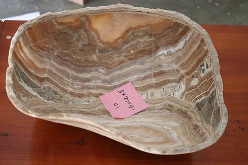 Raw Edge Natural Free Form Onyx Bowl