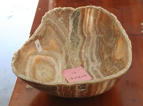 Raw Edge Natural Free Form Onyx Bowl