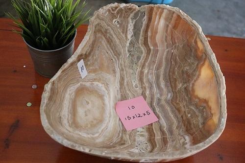 Raw Edge Natural Free Form Onyx Bowl
