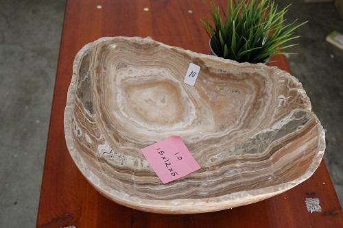 Raw Edge Natural Free Form Onyx Bowl