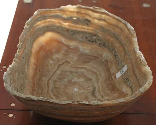 Raw Edge Natural Free Form Onyx Bowl