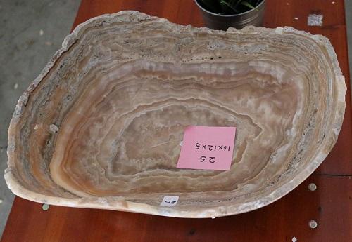 Raw Edge Natural Free Form Onyx Bowl