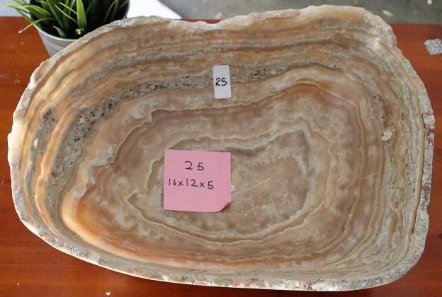 Raw Edge Natural Free Form Onyx Bowl