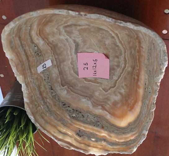 Raw Edge Natural Free Form Onyx Bowl