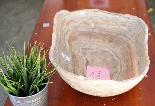 Raw Edge Natural Free Form Onyx Bowl