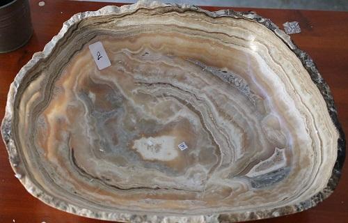 Raw Edge Natural Free Form Onyx Bowl