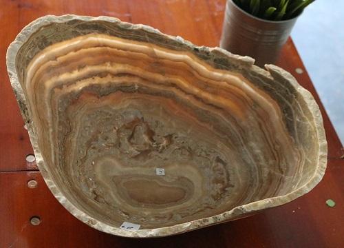 Raw Edge Natural Free Form Onyx Bowl