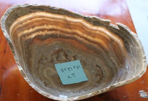 Raw Edge Natural Free Form Onyx Bowl
