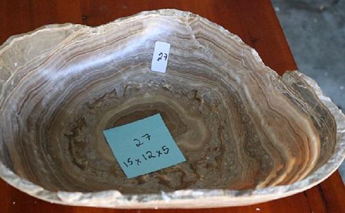 Raw Edge Natural Free Form Onyx Bowl