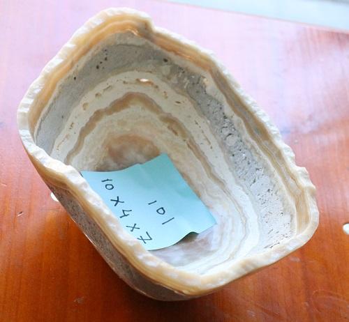 Raw Edge Natural Free Form Onyx Bowl-Small, Oblong