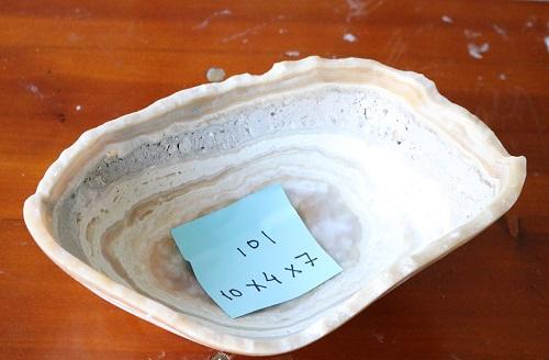 Raw Edge Natural Free Form Onyx Bowl-Small, Oblong