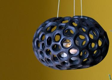 Gold Leaf Design Group Sponge Sculpture Hanging Planter