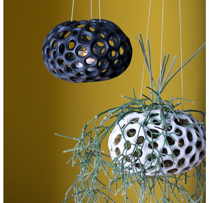 Gold Leaf Design Group Sponge Sculpture Hanging Planter