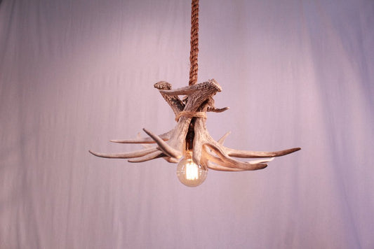 Antlerworx Four Antler Rope Pendant (P-5)