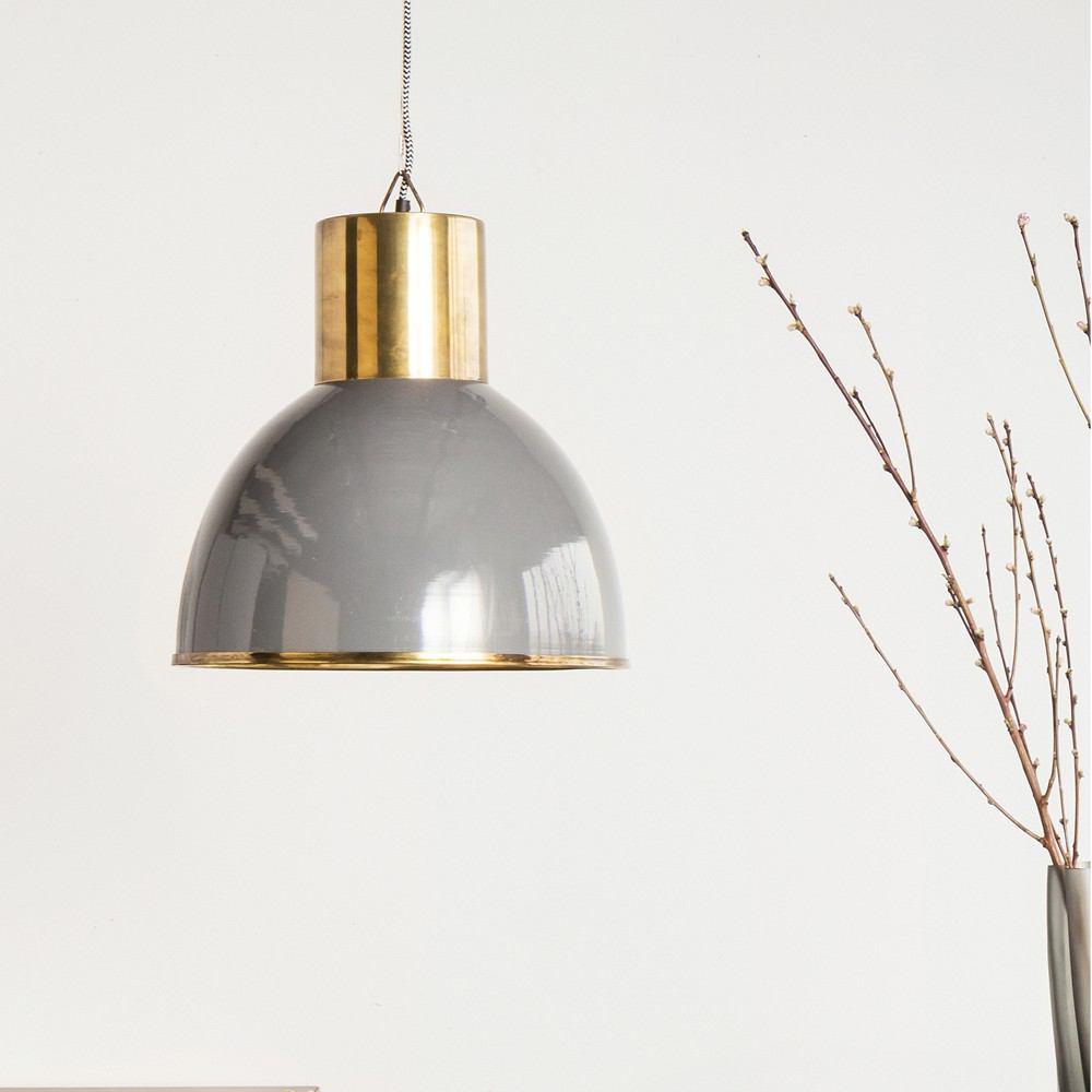 Moe's Home Collection Leon Pendant Lamp Grey