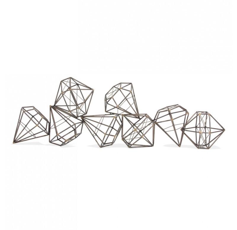 Gold Leaf Design Group Gem Diamond Sculpture