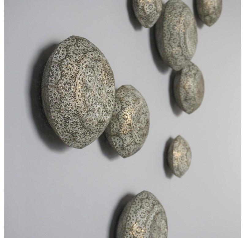 Gold Leaf Design Group Filigree Wall Buttons - Set of 3