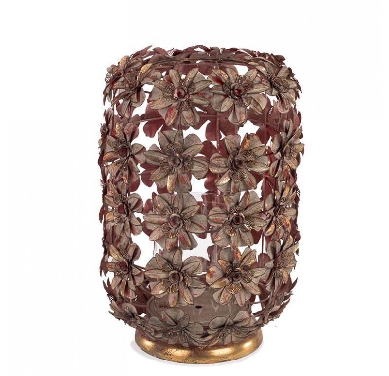 Gold Leaf Design Group Rococo Vase/ Lantern - Rose