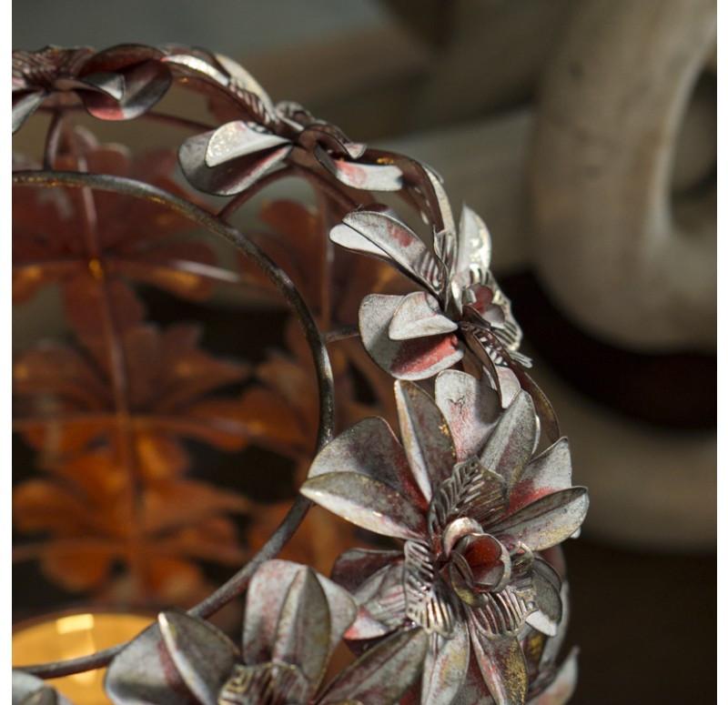 Gold Leaf Design Group Rococo Vase/ Lantern - Rose
