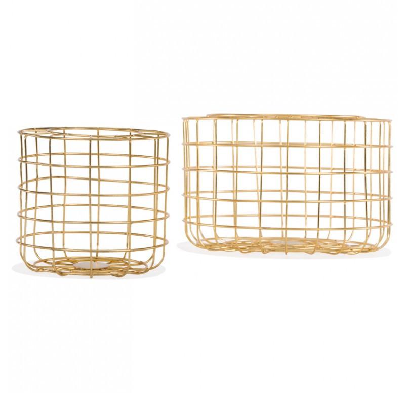 Gold Leaf Design Group Grid Baskets