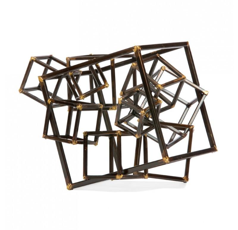 Gold Leaf Design Group Cubico Sculpture