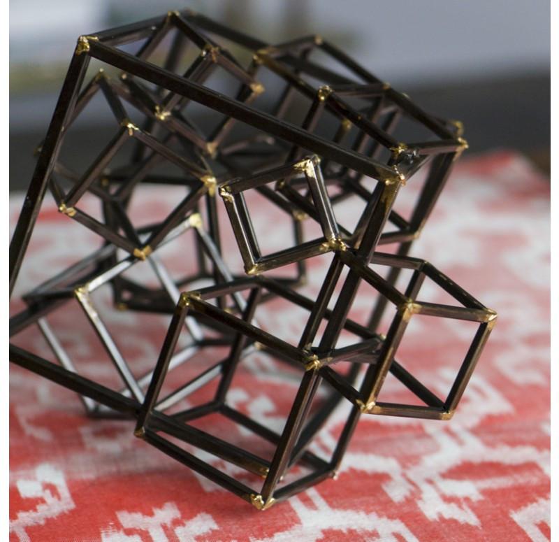 Gold Leaf Design Group Cubico Sculpture