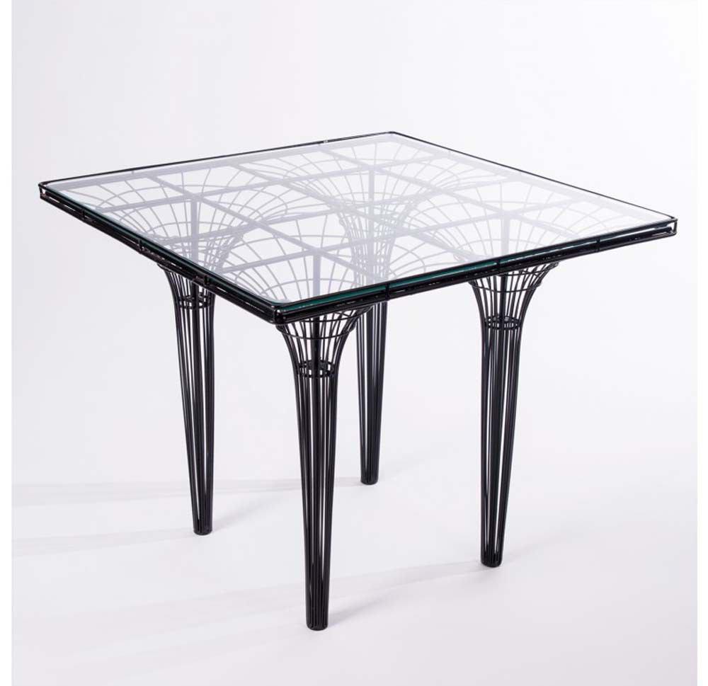 Gold Leaf Design Group Vortex Square Side Table