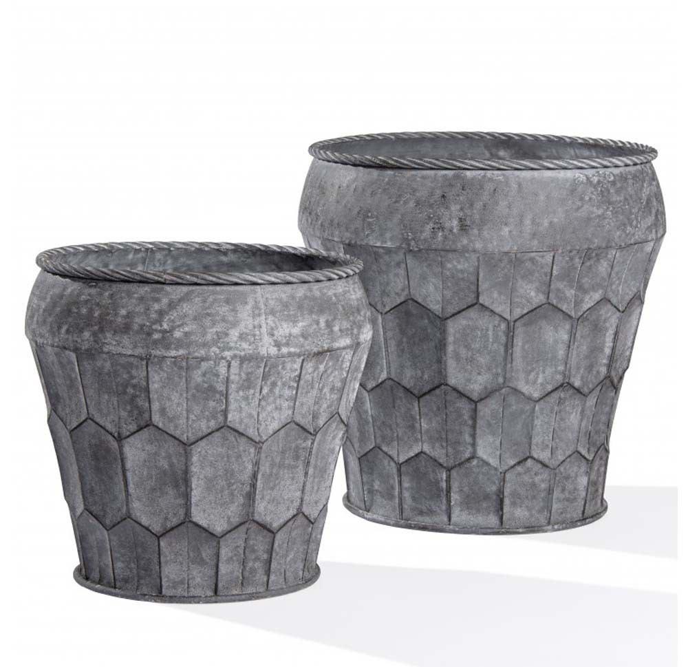 Gold Leaf Design Group Pompeii Iron Urn - Set Of 2
