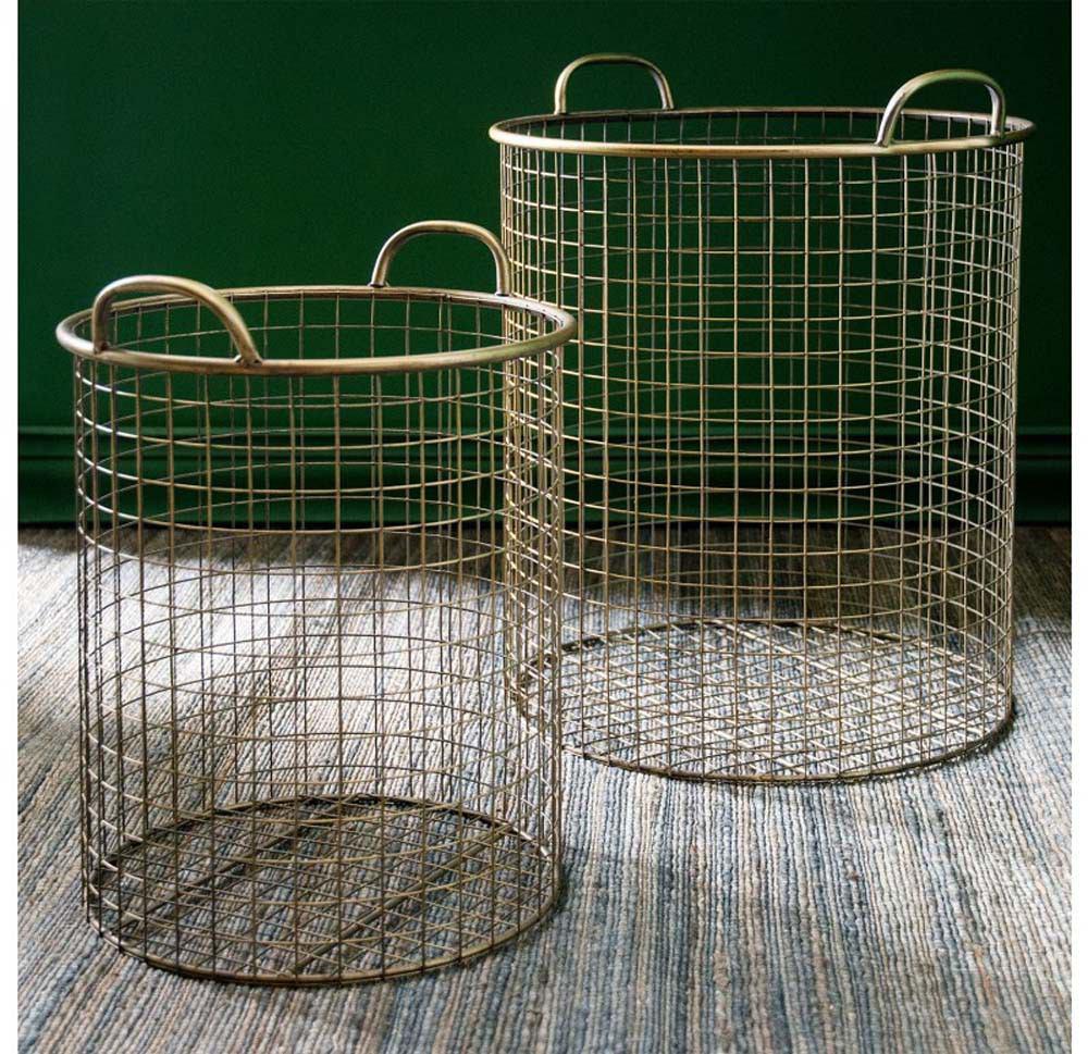 Gold Leaf Design Group Pullman Basket - Set Of 2