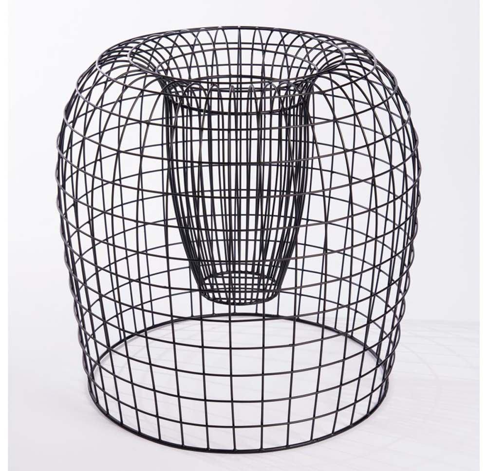 Gold Leaf Design Group Vortex Basket - 21 "H