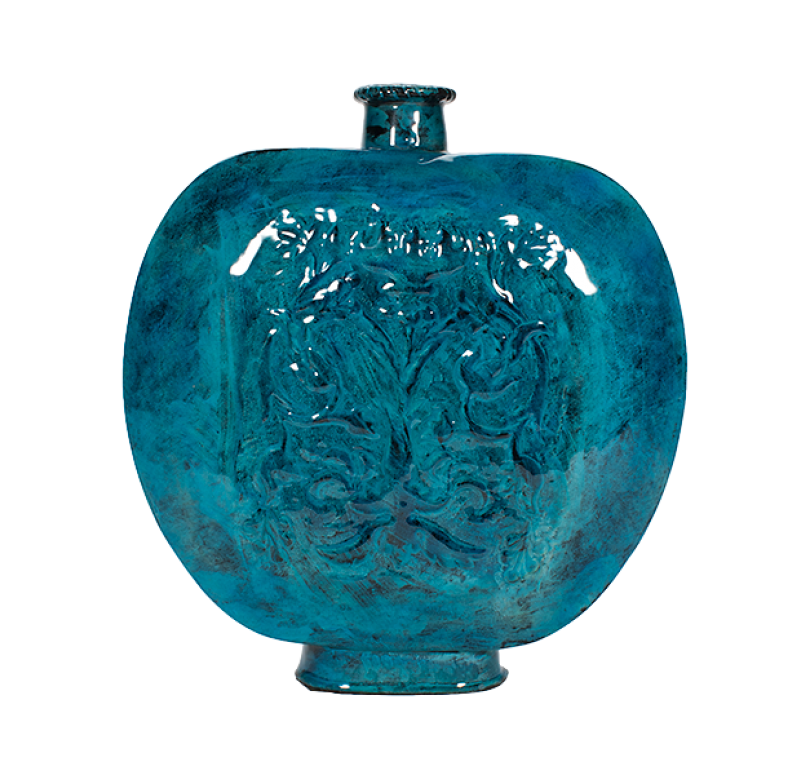 Gold Leaf Design Group Embossed "Tree Of Life" Vase