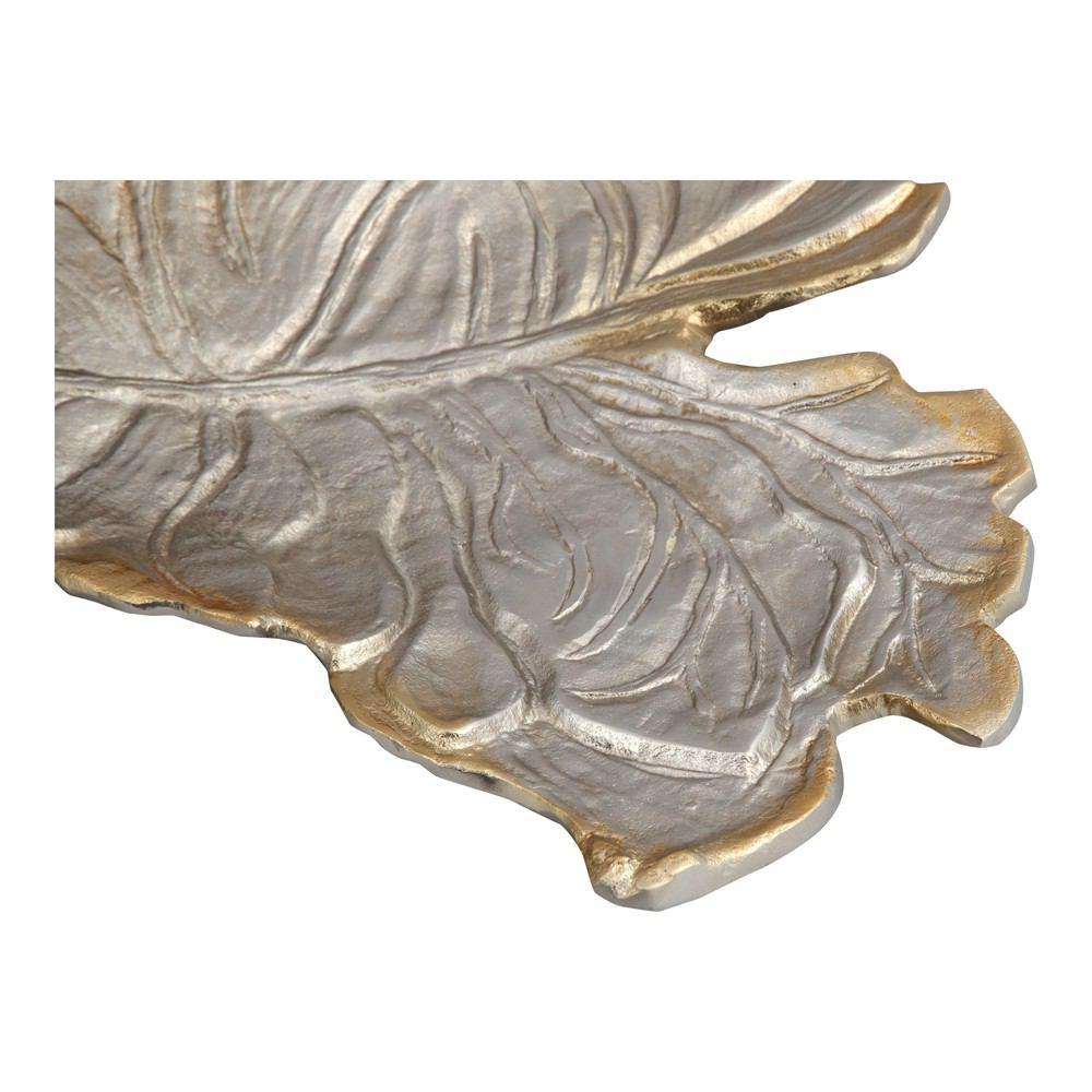 Moe's Home Collection Champagne Leaf Tray
