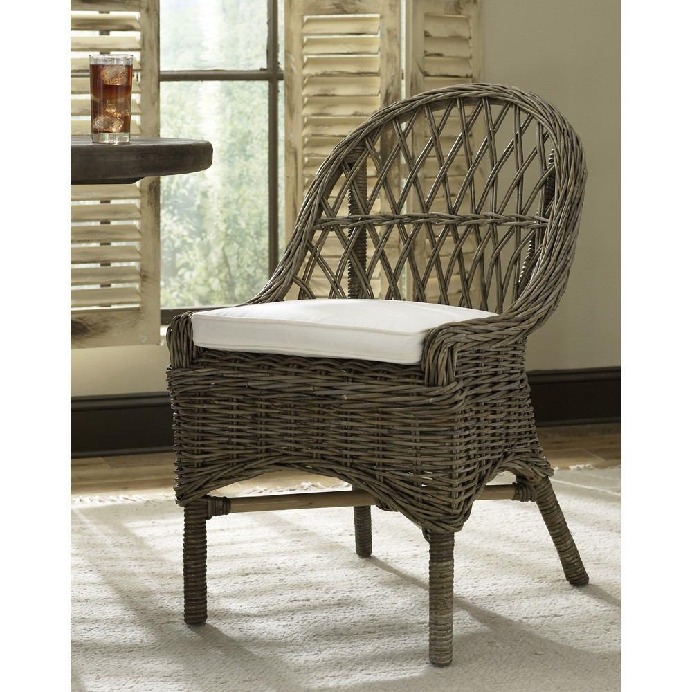 Padma's Plantation Kubu Cross Weave Dining Chair - Set Of 2