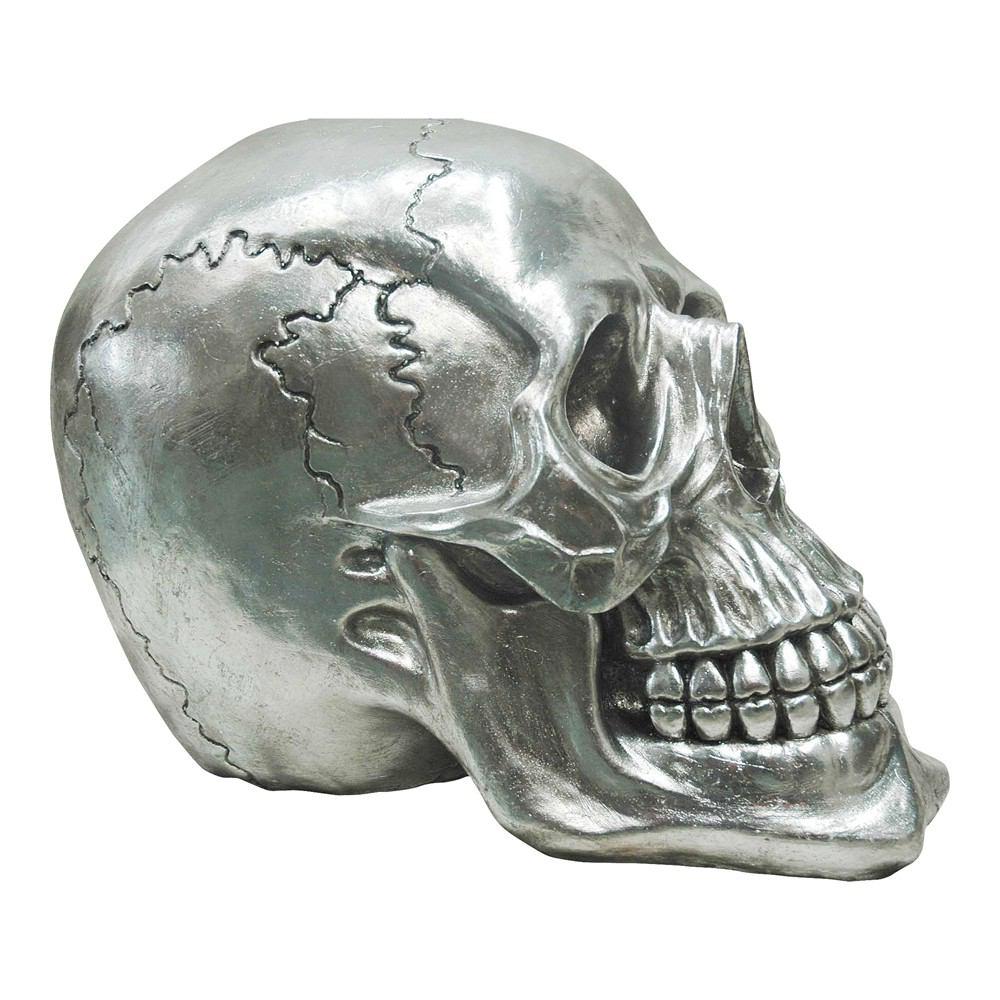 Moe's Home Collection Yorick Skull Gun Metal