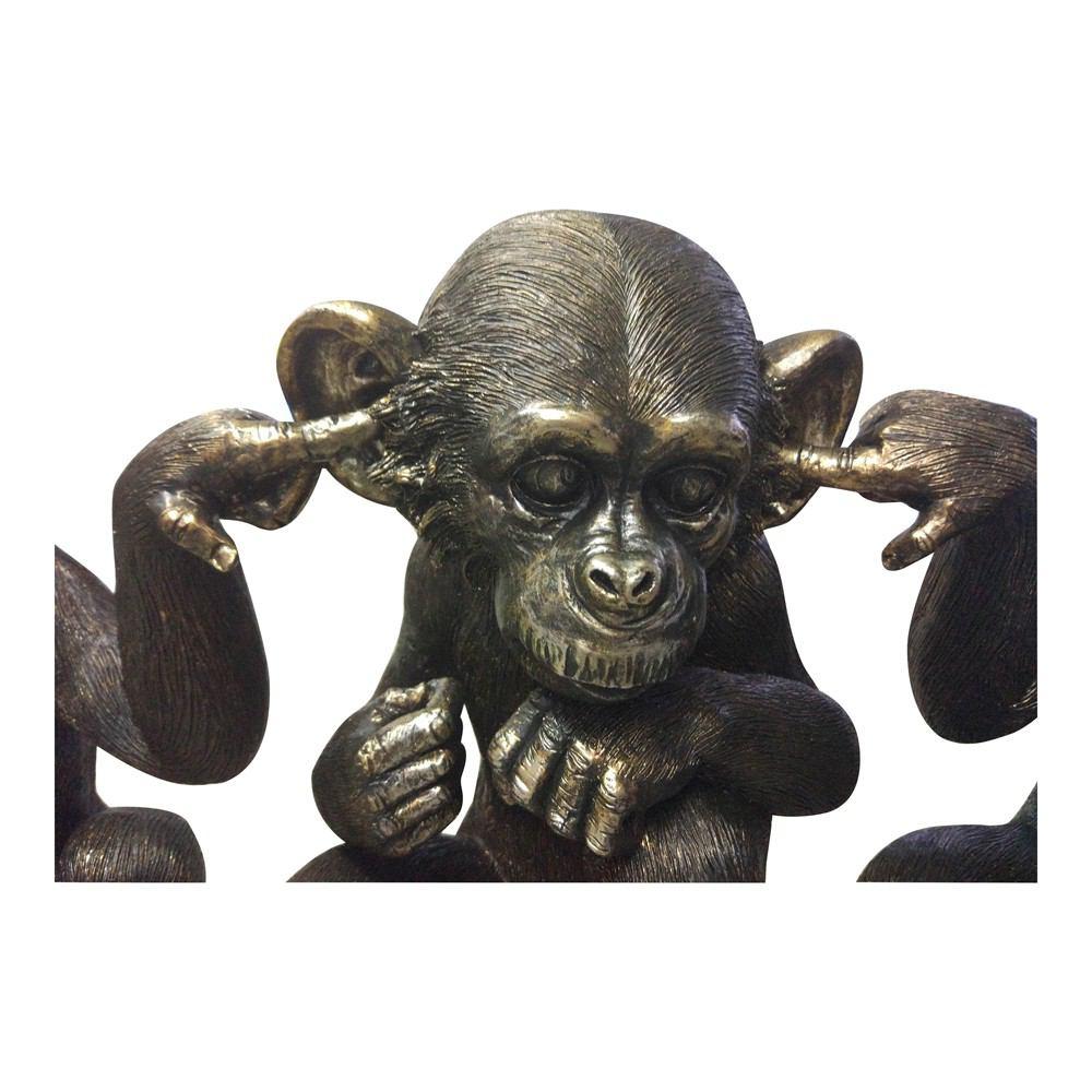 Moe's Home Collection He Did It Chimps - Set Of 3