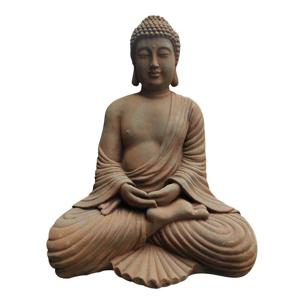 Moe's Home Collection Stone Finish Sitting Buddha