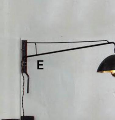 Roost Long Arm Wall Sconce & Gold Mirror Top Bulb