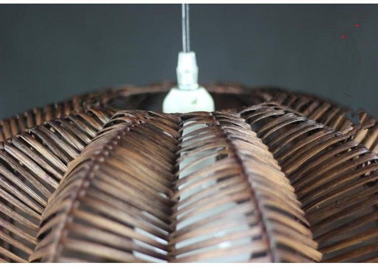 Woven Wood Pendant Lamps