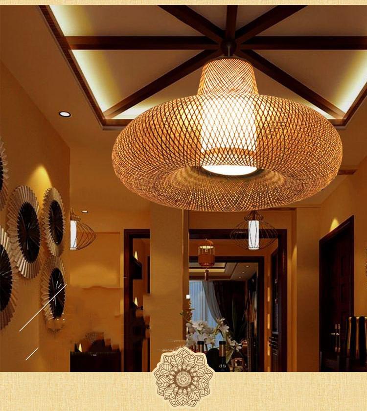 Personality Bamboo Residential & Restaurant Pendant Lamps