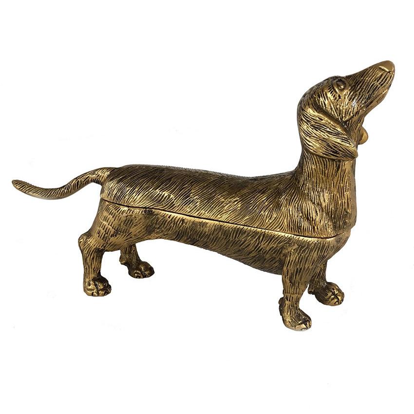 Vagabond Vintage Brass Finish Dog Storage Box