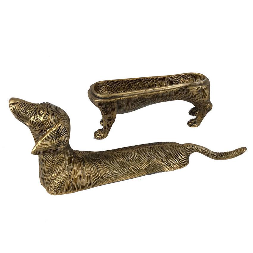 Vagabond Vintage Brass Finish Dog Storage Box