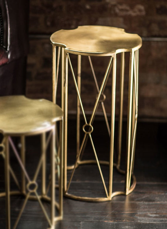 Vagabond Vintage Brass Plated Iron End Table - Large