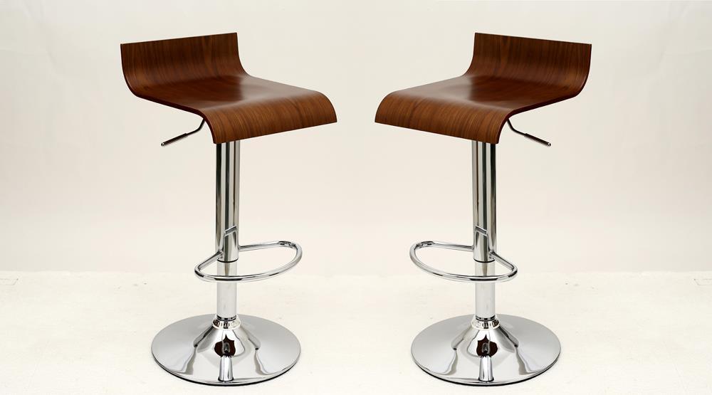 Manhattan Comfort Practical Ludlow Barstool with Height Adjustability - Set of 2 - Modish Store