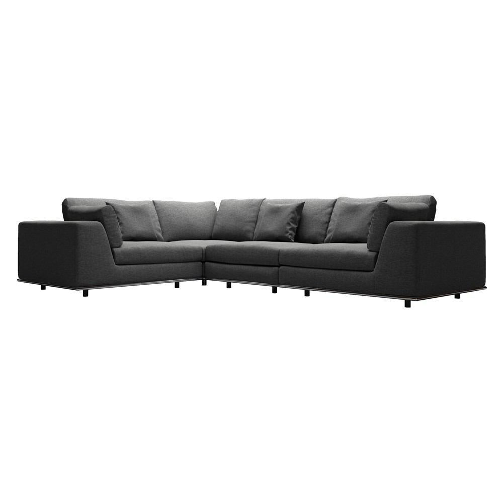 Modloft Perry 2 Arm Corner Compact Sofa