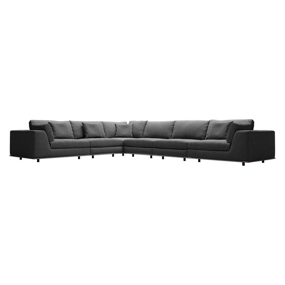Modloft Perry 2 Arm Corner Extended Sofa