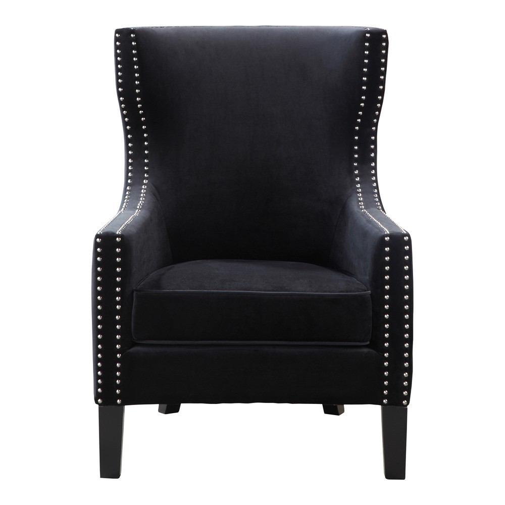 Moe's Home Collection Valley Arm Chair Velvet