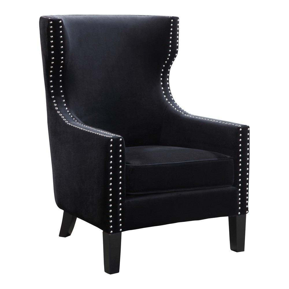 Moe's Home Collection Valley Arm Chair Velvet