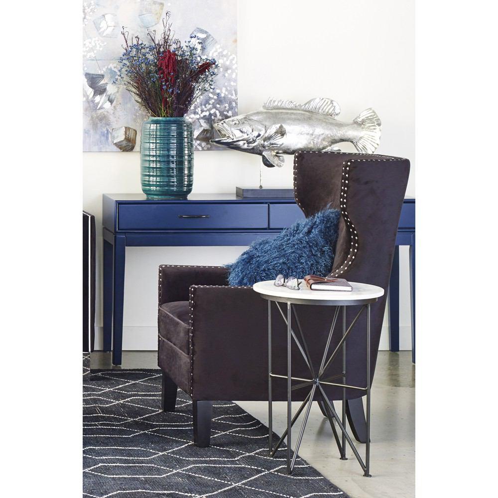 Moe's Home Collection Valley Arm Chair Velvet