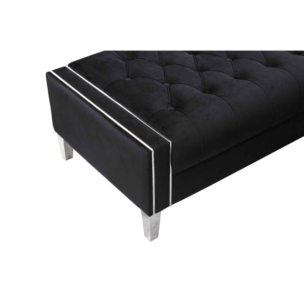 Moe's Home Collection Alistair Ottoman Velvet