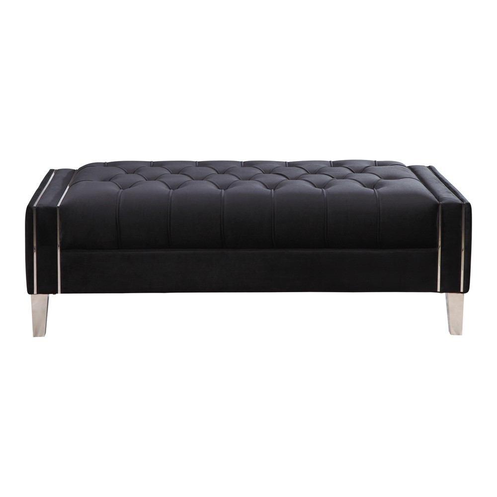 Moe's Home Collection Alistair Ottoman Velvet